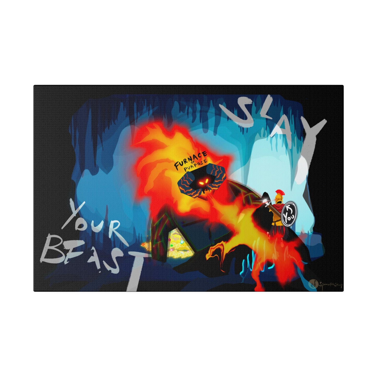 The Furnace of Purpose (Cave Edition) (Matte Canvas, Stretched, 0.75")