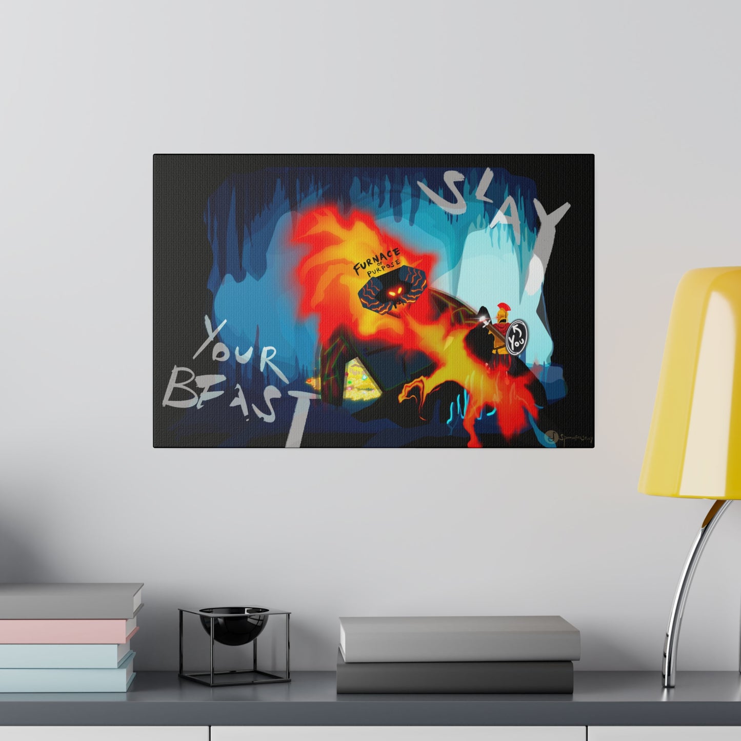The Furnace of Purpose (Cave Edition) (Matte Canvas, Stretched, 0.75")